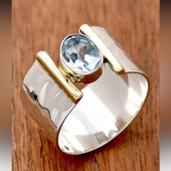 Boho stone ring S985 - Picture 2 of 4